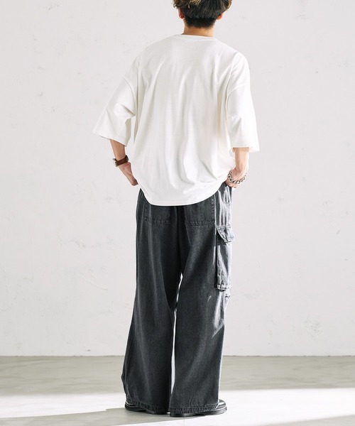 epnok（エプノック）の「ミリタリールーズカーゴデニム（カーゴパンツ・メンズ・ブラック/グレー/インディゴブルー・SMALL/MEDIUM/LARGE）」の8枚目の写真