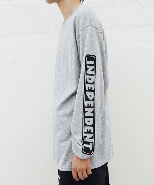 INDEPENDENT（インディペンデント）の「INDEPENDENT / インディペンデント Bar Reflect L/S Regular T-Shirt 長袖 クルーネック ロゴ Tシャツ ロンT（Tシャツ/カットソー・メンズ・ブラック/ヘザーグレー・LARGE/X-LARGE/XX-LARGE/MEDIUM）」の11枚目の写真