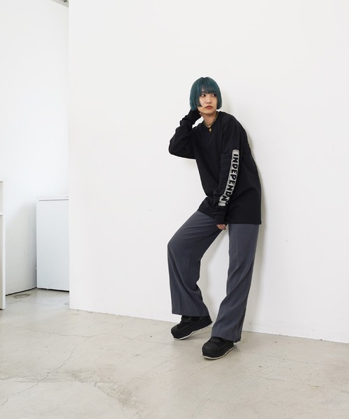 INDEPENDENT（インディペンデント）の「INDEPENDENT / インディペンデント Bar Reflect L/S Regular T-Shirt 長袖 クルーネック ロゴ Tシャツ ロンT（Tシャツ/カットソー・メンズ・ブラック/ヘザーグレー・LARGE/X-LARGE/XX-LARGE/MEDIUM）」の5枚目の写真
