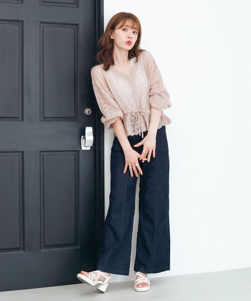 MAJESTIC LEGON(マジェスティックレゴン)の「ポケットデニムパンツ(デニムパンツ・レディース・ネイビー/ブルー・SMALL/MEDIUM)」の18枚目の写真