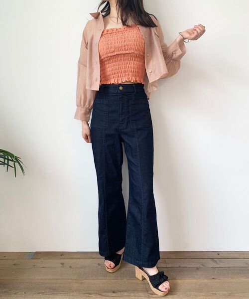 MAJESTIC LEGON(マジェスティックレゴン)の「ポケットデニムパンツ(デニムパンツ・レディース・ネイビー/ブルー・SMALL/MEDIUM)」の17枚目の写真