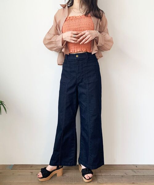 MAJESTIC LEGON(マジェスティックレゴン)の「ポケットデニムパンツ(デニムパンツ・レディース・ネイビー/ブルー・SMALL/MEDIUM)」の16枚目の写真