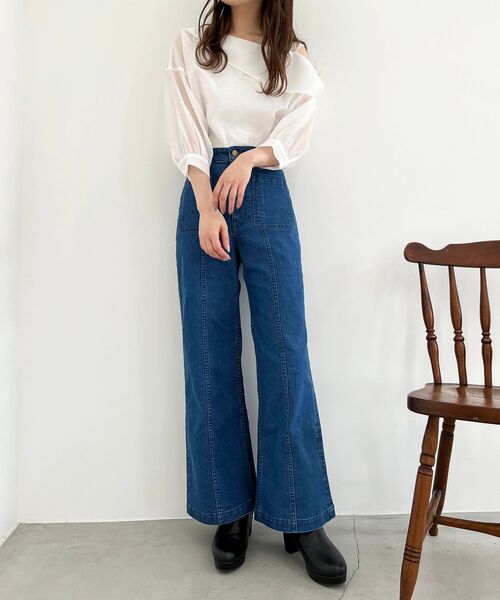 MAJESTIC LEGON(マジェスティックレゴン)の「ポケットデニムパンツ(デニムパンツ・レディース・ネイビー/ブルー・SMALL/MEDIUM)」の11枚目の写真