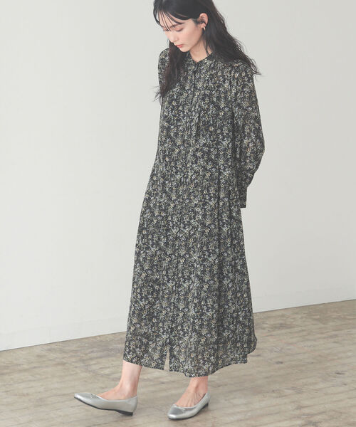 Beams Heart 花柄 フレアシャツワンピース ワンピース Beams Heart ビームスハート のファッション通販 Zozotown