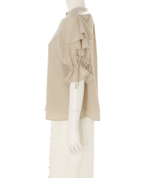 MERCURYDUO（マーキュリーデュオ）の「2WAYラッフルスリーブブラウス（シャツ/ブラウス・レディース・オフホワイト/ベージュ・FREE）」の5枚目の写真