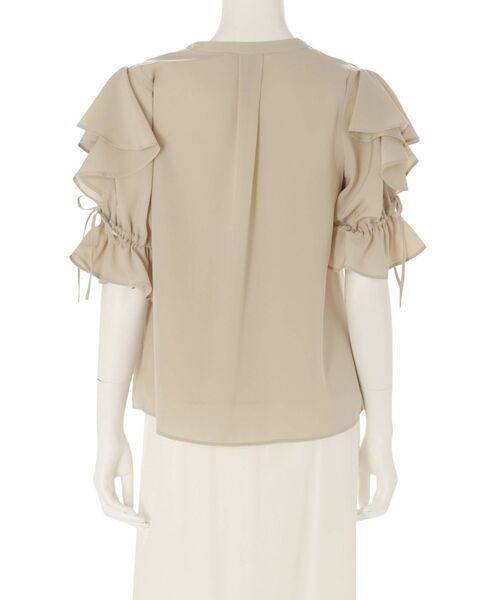 MERCURYDUO（マーキュリーデュオ）の「2WAYラッフルスリーブブラウス（シャツ/ブラウス・レディース・オフホワイト/ベージュ・FREE）」の6枚目の写真