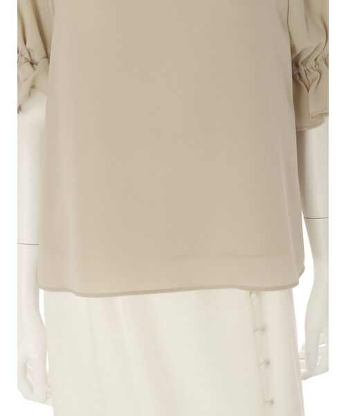 MERCURYDUO（マーキュリーデュオ）の「2WAYラッフルスリーブブラウス（シャツ/ブラウス・レディース・オフホワイト/ベージュ・FREE）」の8枚目の写真