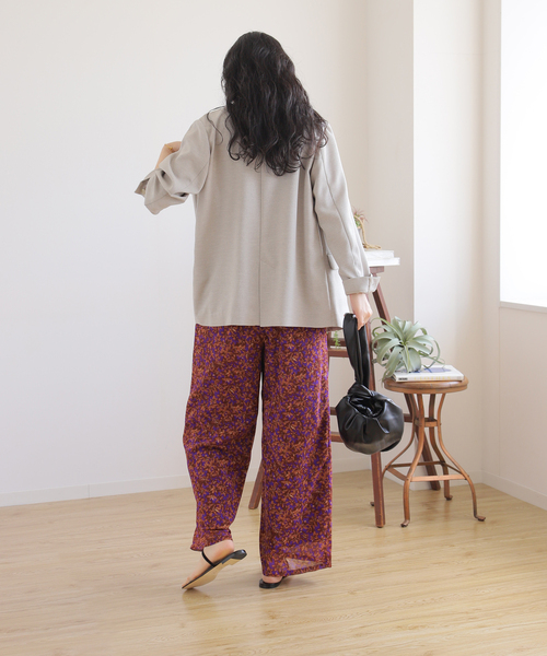 B.C STOCK（ベーセーストック）の「小花柄パンツ（その他パンツ・レディース・パープル/オレンジ/グリーン・FREE）」の7枚目の写真