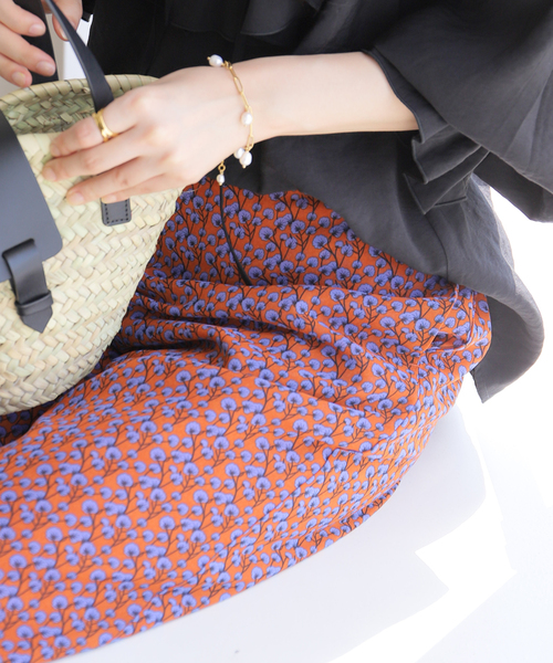 B.C STOCK（ベーセーストック）の「小花柄パンツ（その他パンツ・レディース・パープル/オレンジ/グリーン・FREE）」の8枚目の写真