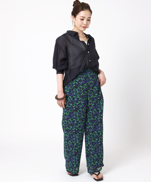 B.C STOCK（ベーセーストック）の「小花柄パンツ（その他パンツ・レディース・パープル/オレンジ/グリーン・FREE）」の13枚目の写真