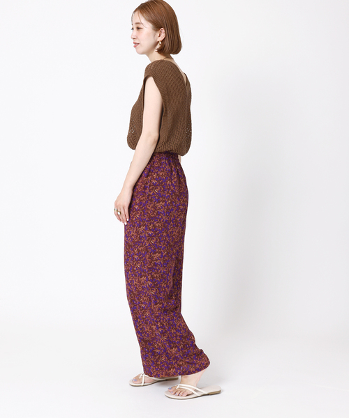 B.C STOCK（ベーセーストック）の「小花柄パンツ（その他パンツ・レディース・パープル/オレンジ/グリーン・FREE）」の18枚目の写真