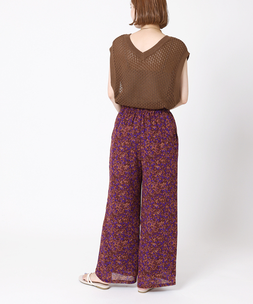 B.C STOCK（ベーセーストック）の「小花柄パンツ（その他パンツ・レディース・パープル/オレンジ/グリーン・FREE）」の19枚目の写真