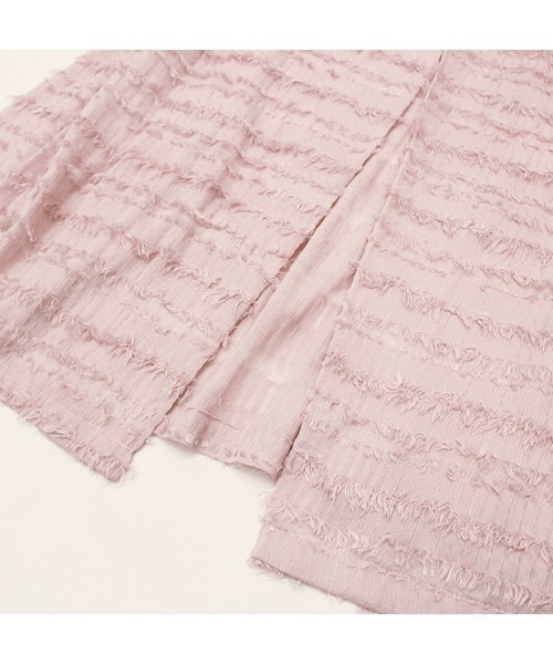 MODE ROBE（モードローブ）の「シアージャガードバックスリットトップス（Tシャツ/カットソー・レディース・ホワイト/ブラック/ピンク・FREE）」の22枚目の写真