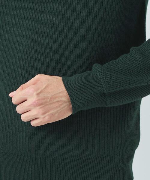green label relaxing（グリーンレーベルリラクシング）の「カタアゼ ラグラン クルーネック ニット -手洗い可-（ニット/セーター・メンズ・ライトグレー/ダークグリーン/ダークブラウン/ネイビー/モカ・S/M/L/XL）」の13枚目の写真