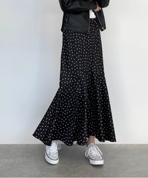 【日本製】ドットマーメイドスカート