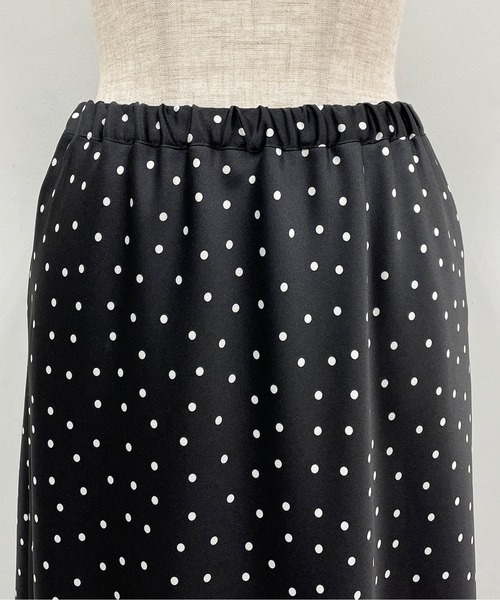 DIARIUM(ディアリウム)の「【日本製】ドットマーメイドスカート(スカート・レディース・ブラック/モカ・M)」の18枚目の写真