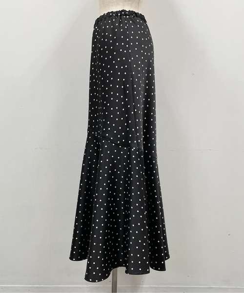 DIARIUM(ディアリウム)の「【日本製】ドットマーメイドスカート(スカート・レディース・ブラック/モカ・M)」の10枚目の写真