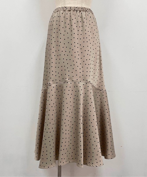 DIARIUM(ディアリウム)の「【日本製】ドットマーメイドスカート(スカート・レディース・ブラック/モカ・M)」の17枚目の写真