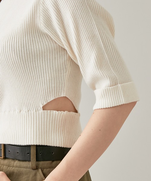 chichuさん専用【希少】エンフォルド　 クルーネックニット　ワイド　スリット 滝沢眞規子さん着用/洗える】ウールカシミヤ クルーネック ニット