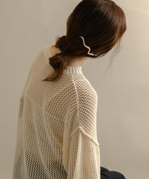 SMELLY（スメリー）の「ニュアンスラインメタルバレッタ（バレッタ/ヘアクリップ・レディース・シルバー/ゴールド・-）」の12枚目の写真