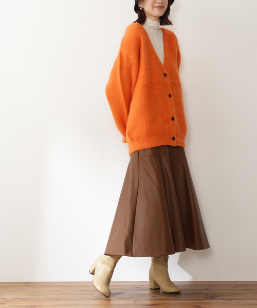 N.（N. Natural Beauty Basic）（エヌエヌナチュラルビューティーベーシック）の「【S Size Line】◆フェイクレザーマーメイドスカート（スカート・レディース・ブラック/ブラウン・SMALL/MEDIUM）」の13枚目の写真