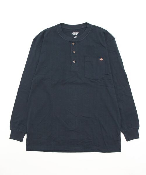 Dickies(ディッキーズ)の「Dickies / ディッキーズ Heavyweight Henley Shirt ヘンリーネック ロンT(Tシャツ/カットソー・メンズ・ネイビー/グリーン/ブラウン/ホワイト/ブラック・MEDIUM/LARGE/X-LARGE)」の5枚目の写真