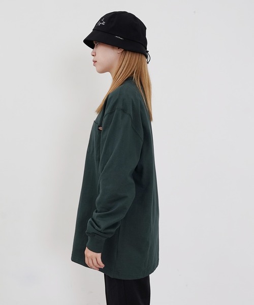 Dickies(ディッキーズ)の「Dickies / ディッキーズ Heavyweight Henley Shirt ヘンリーネック ロンT(Tシャツ/カットソー・メンズ・ネイビー/グリーン/ブラウン/ホワイト/ブラック・MEDIUM/LARGE/X-LARGE)」の13枚目の写真