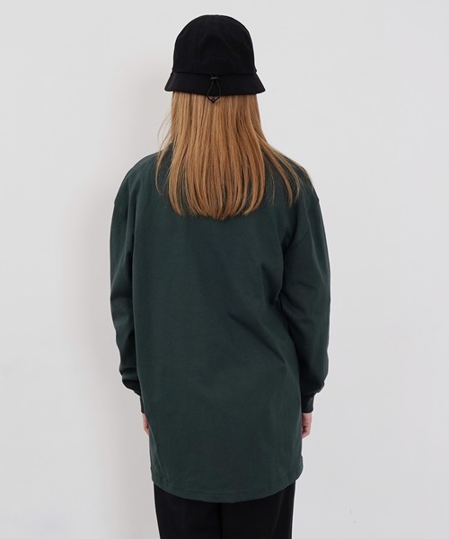 Dickies(ディッキーズ)の「Dickies / ディッキーズ Heavyweight Henley Shirt ヘンリーネック ロンT(Tシャツ/カットソー・メンズ・ネイビー/グリーン/ブラウン/ホワイト/ブラック・MEDIUM/LARGE/X-LARGE)」の14枚目の写真