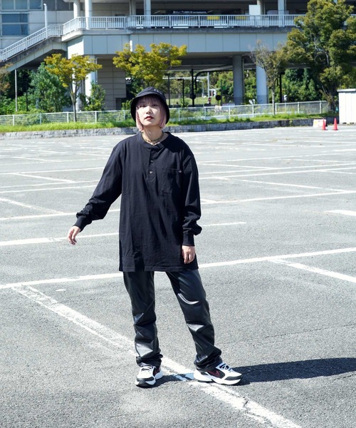 Dickies(ディッキーズ)の「Dickies / ディッキーズ Heavyweight Henley Shirt ヘンリーネック ロンT(Tシャツ/カットソー・メンズ・ネイビー/グリーン/ブラウン/ホワイト/ブラック・MEDIUM/LARGE/X-LARGE)」の17枚目の写真