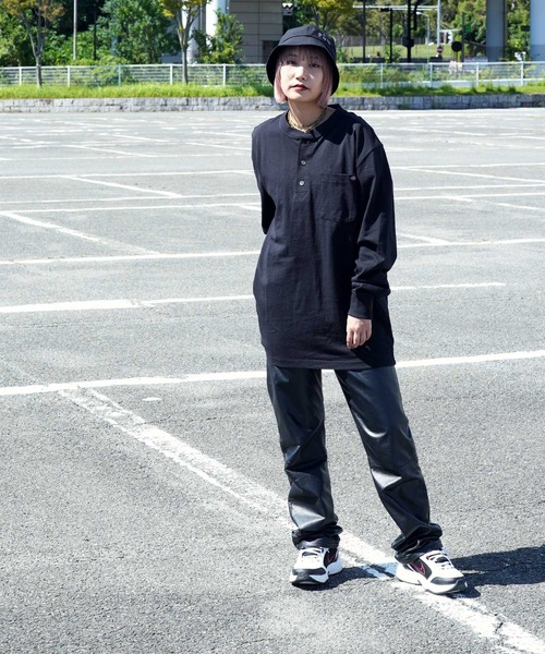 Dickies(ディッキーズ)の「Dickies / ディッキーズ Heavyweight Henley Shirt ヘンリーネック ロンT(Tシャツ/カットソー・メンズ・ネイビー/グリーン/ブラウン/ホワイト/ブラック・MEDIUM/LARGE/X-LARGE)」の20枚目の写真