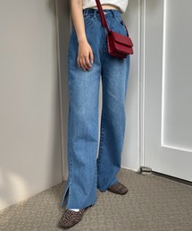 one after another NICE CLAUP | 【ウエストサイズ調整可能】ワイドデニム(デニムパンツ)