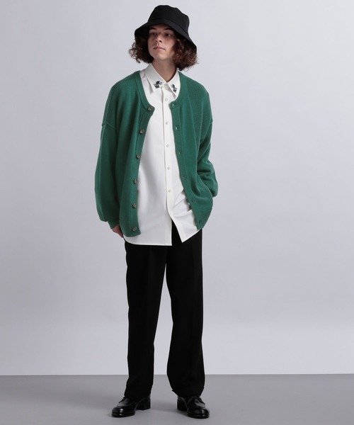 HARE（ハレ）の「マルチデザインカーディガン(HARE)（カーディガン/ボレロ・メンズ・ブラック/グレー/グリーン・SMALL/MEDIUM）」の5枚目の写真