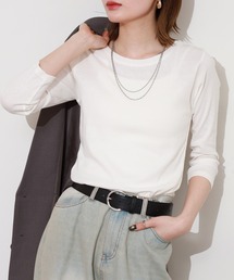 ACE（エース）の「ACE オーガニックコットン フライス Tシャツ ７分丈 デオドラント UV加工（Tシャツ/カットソー）」
