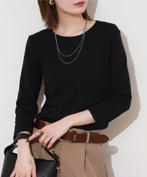 ACE（エース）の「ACE オーガニックコットン フライス Tシャツ ７分丈 デオドラント UV加工（Tシャツ/カットソー）」