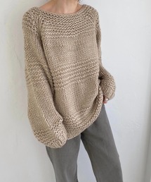 line design handmade knit
