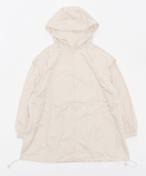 KOBE LETTUCE（コウベレタス）の「2wayロングジレブルゾン（ブルゾン・レディース・ホワイト系/カーキ/ブラック・FREE）」の8枚目の写真