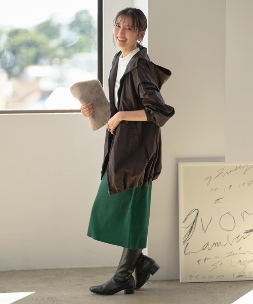 KOBE LETTUCE（コウベレタス）の「2wayロングジレブルゾン（ブルゾン・レディース・ホワイト系/カーキ/ブラック・FREE）」の14枚目の写真