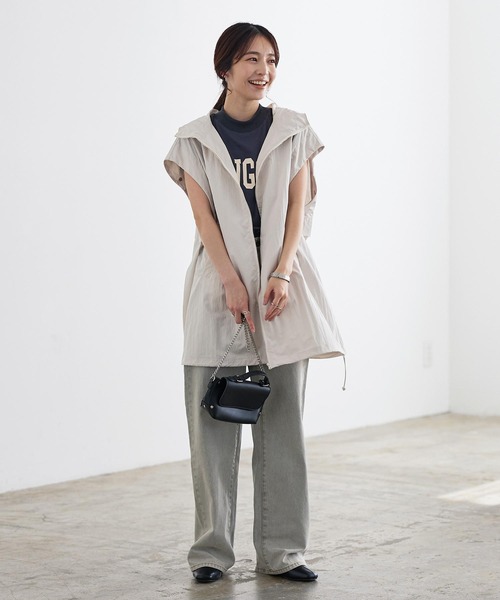 KOBE LETTUCE（コウベレタス）の「2wayロングジレブルゾン（ブルゾン・レディース・ホワイト系/カーキ/ブラック・FREE）」の17枚目の写真