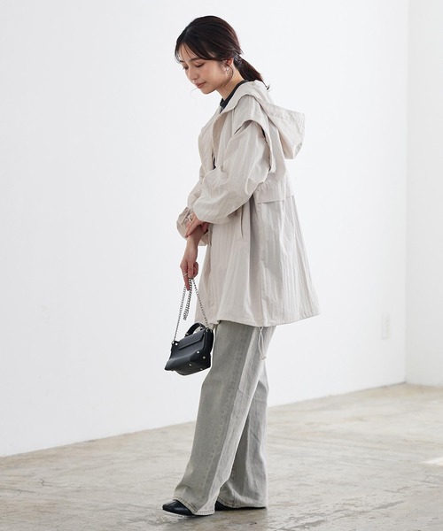 KOBE LETTUCE（コウベレタス）の「2wayロングジレブルゾン（ブルゾン・レディース・ホワイト系/カーキ/ブラック・FREE）」の16枚目の写真