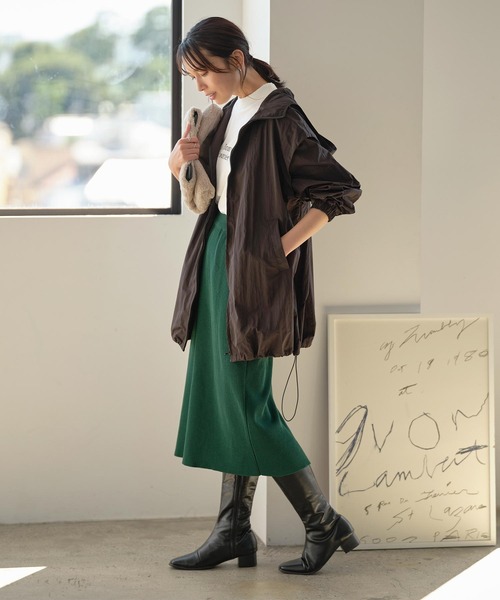 KOBE LETTUCE（コウベレタス）の「2wayロングジレブルゾン（ブルゾン・レディース・ホワイト系/カーキ/ブラック・FREE）」の12枚目の写真