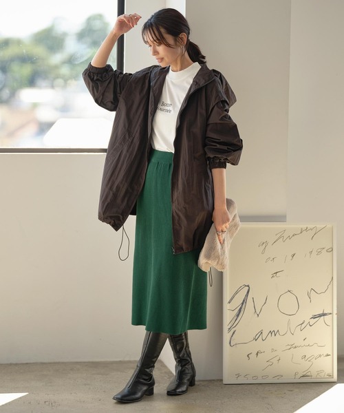 KOBE LETTUCE（コウベレタス）の「2wayロングジレブルゾン（ブルゾン・レディース・ホワイト系/カーキ/ブラック・FREE）」の11枚目の写真