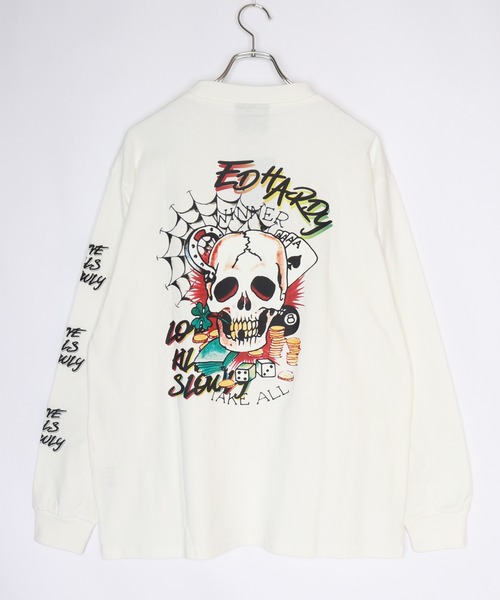 Ed Hardy（エドハーディー）の「Ed Hardy　袖プリントロンTEE（Tシャツ/カットソー・メンズ・ホワイト/ホワイト系その他/パープル/ブラック/ダークグリーン/ブラック系その他/ホワイト系その他2/ブラック系その他2/ライム・M/L）」の14枚目の写真