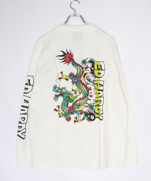 Ed Hardy（エドハーディー）の「Ed Hardy　袖プリントロンTEE（Tシャツ/カットソー・メンズ・ホワイト/ホワイト系その他/パープル/ブラック/ダークグリーン/ブラック系その他/ホワイト系その他2/ブラック系その他2/ライム・M/L）」の11枚目の写真