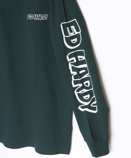 Ed Hardy（エドハーディー）の「Ed Hardy　袖プリントロンTEE（Tシャツ/カットソー・メンズ・ホワイト/ホワイト系その他/パープル/ブラック/ダークグリーン/ブラック系その他/ホワイト系その他2/ブラック系その他2/ライム・M/L）」の21枚目の写真
