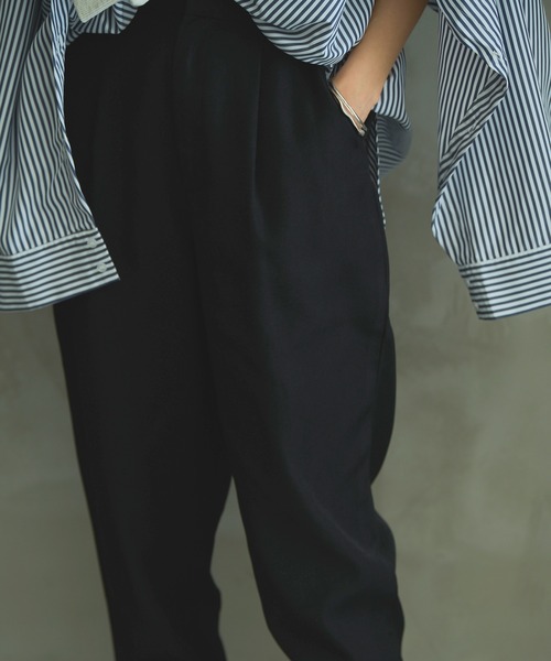 HANNE（アン）の「ウエストタックジョグパンツ（その他パンツ・レディース・ブラック/ブラウン・フリー）」の4枚目の写真