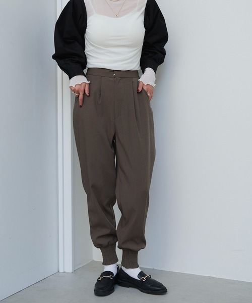 HANNE（アン）の「ウエストタックジョグパンツ（その他パンツ・レディース・ブラック/ブラウン・フリー）」の20枚目の写真