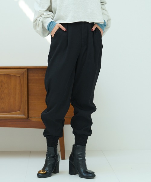 HANNE（アン）の「ウエストタックジョグパンツ（その他パンツ・レディース・ブラック/ブラウン・フリー）」の22枚目の写真