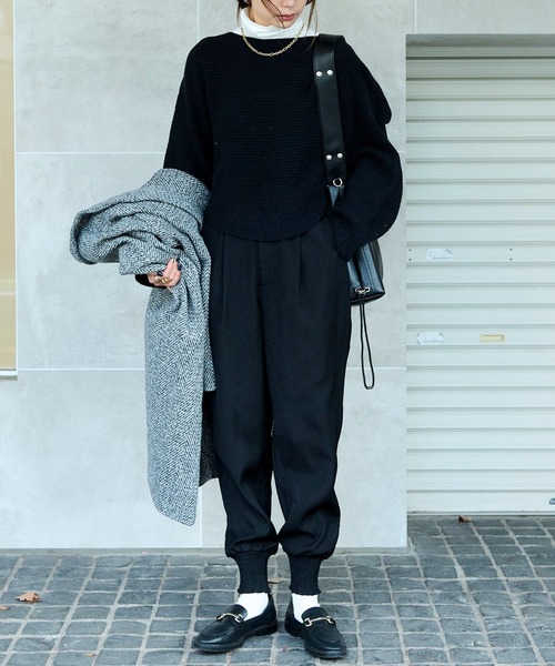 HANNE（アン）の「ウエストタックジョグパンツ（その他パンツ・レディース・ブラック/ブラウン・フリー）」の18枚目の写真