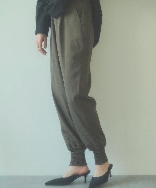 HANNE（アン）の「ウエストタックジョグパンツ（その他パンツ・レディース・ブラック/ブラウン・フリー）」の16枚目の写真