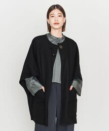 ASTRAET | ＜ASTRAET＞W メルトン ノーカラー ポンチョ(ポンチョ)